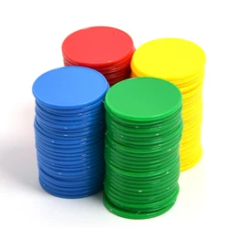 Bingo Markers Chips 37MM 4 Colors Counter Card Playing Counting Coins For Kids Math Party Games Adults Juegos De Mesa Divertidos