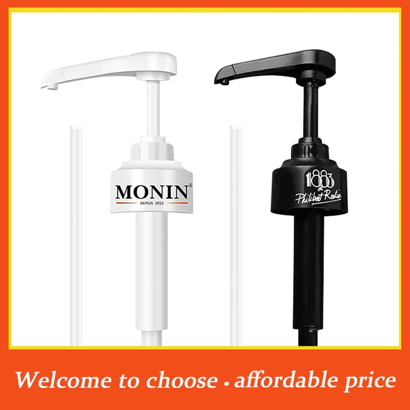 VP New 1pc High quality Coffee 1 Liter Dispenser Syrup Pump Black Liquid Dispenser for Syrup 10Ml Juice Bottle Dispenser Pump
