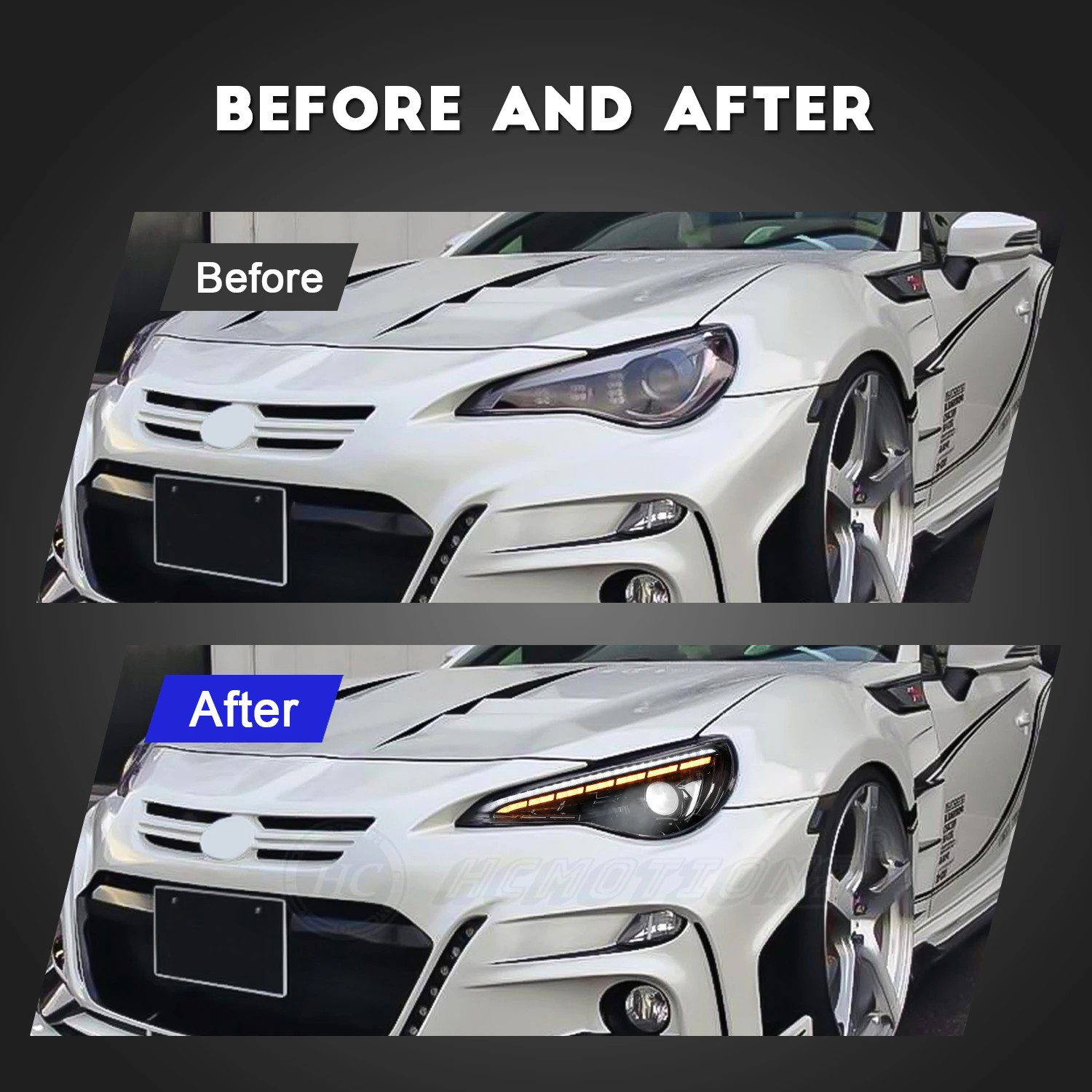 Wysokiej jakości przednie światła LED 2012-2022 do Toyota 86/Subaru Brz Animacja startowa Nowe akcesoria