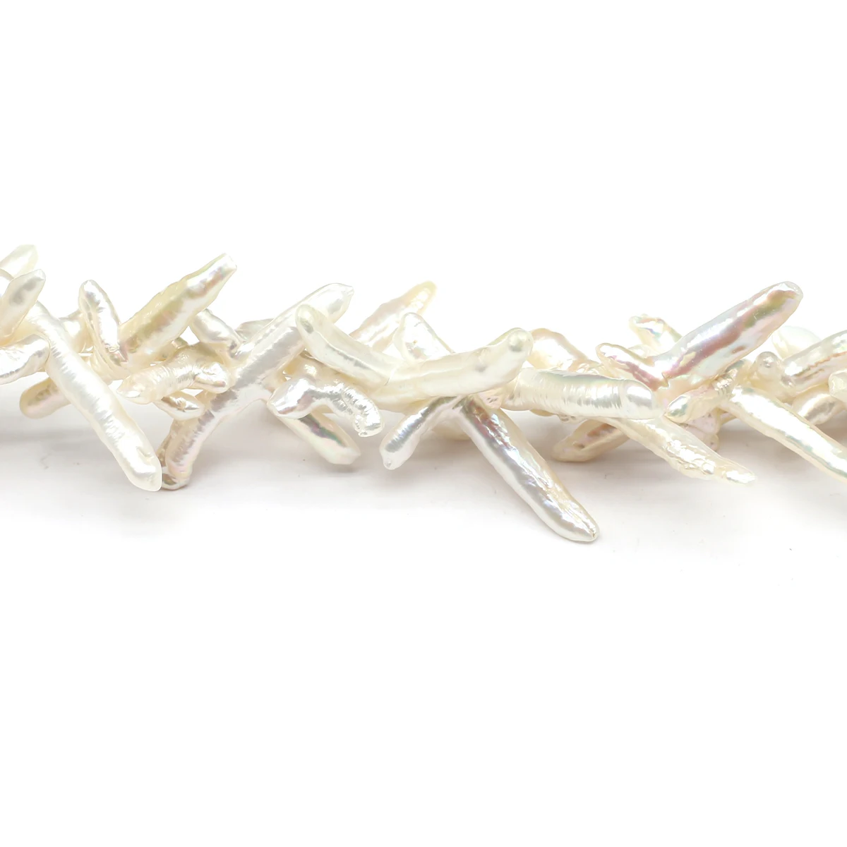 Baroque Cross Shaped Bead Natural Freshwater Pearl Bead Jewelry Making DIY Necklace Bracelet Accessories Gift