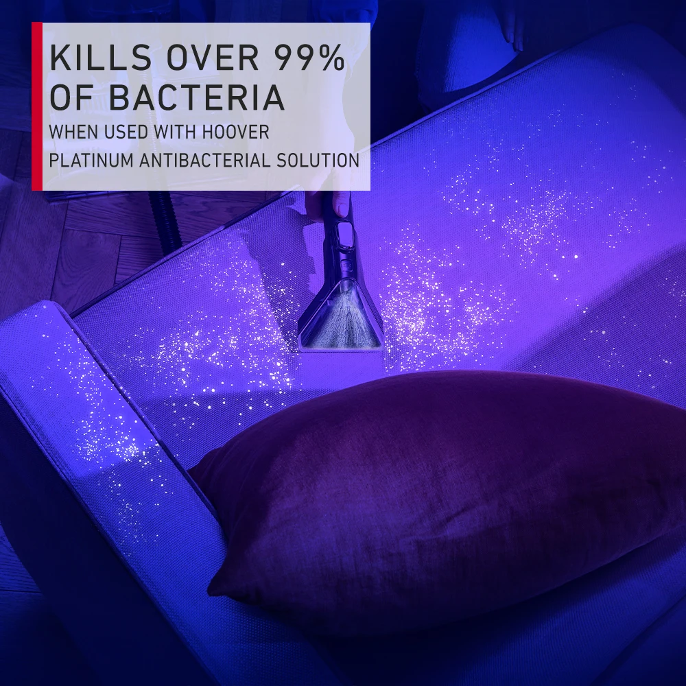 هوفر بلاتينيوم غسيل ذكي تنظيف الهواء، تكنولوجيا استشعار الحركة، القضاء على البكتيريا، تكنولوجيا السيارات، FlexForce Brushbars، أداة غسل مضادات الميكروبات -CDCW-SWME