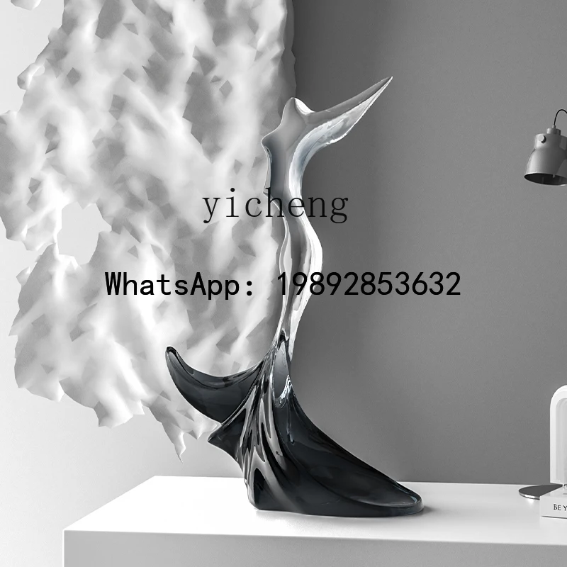 X6  Figure Crafts Simple Transparent Sculpture Soft Decoration Living Room Cabinet Office Ornament