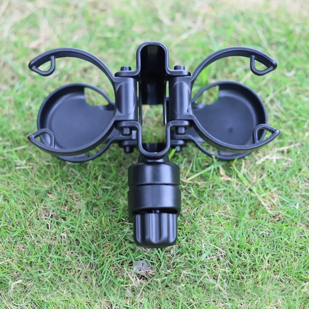 3 in 1 Stroller Cup Holder Double Cup Foldable Drink Rack Easy To Install Compact Design Pushchair Bottle Organizer Parent Use