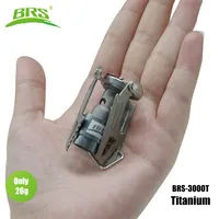 BRS Outdoor Gas Stove Mini Camping Gas Burner 25g Ultralight Titanium Picnic Hiking Cooking Stove Survival Furnace BRS-3000T Bbl