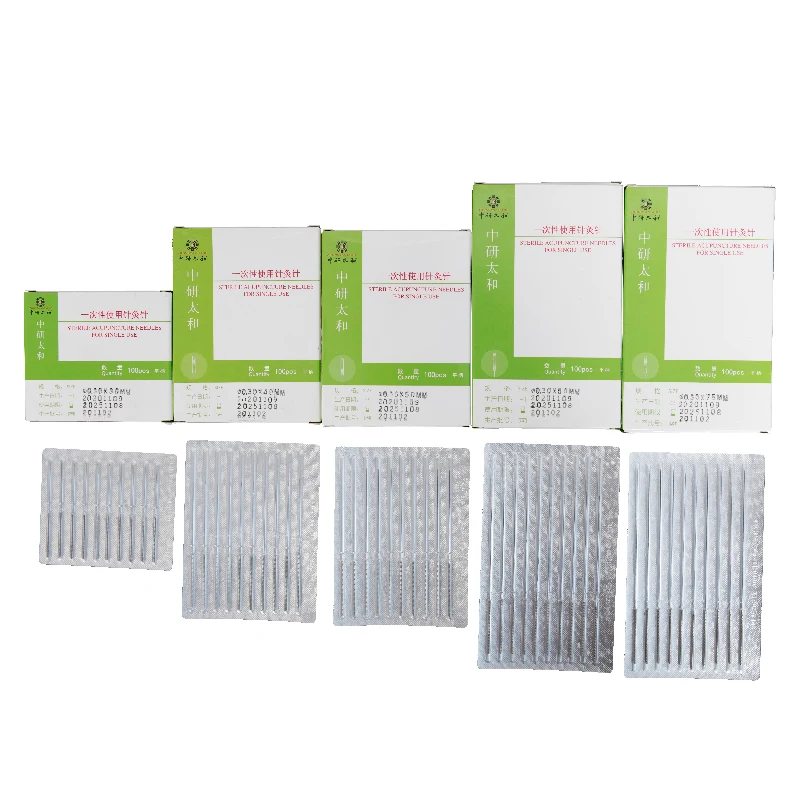 1000 PCS Acupuncture Needle Disposable Needle Sterile Stainless Steel Acupuncture Needle One Individually Packaged Aluminum Foil