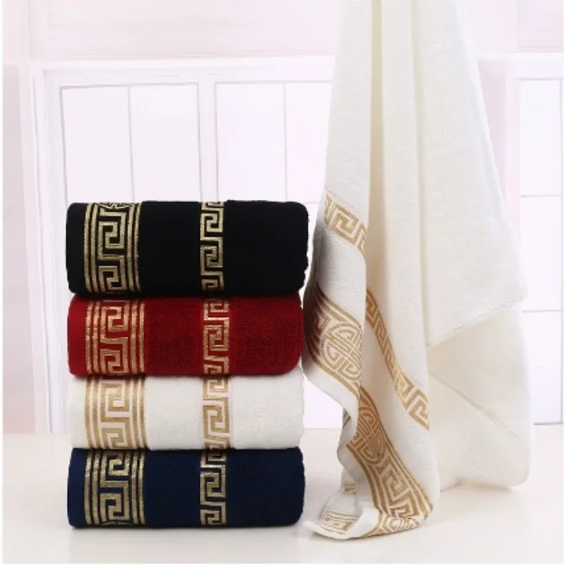 100% Cotton Luxury  Soft  Embroidered  Beach Towel  Super Absorbent Bath Towel for Adults Quick Dry Bathroom Towel Bath Towels view 6