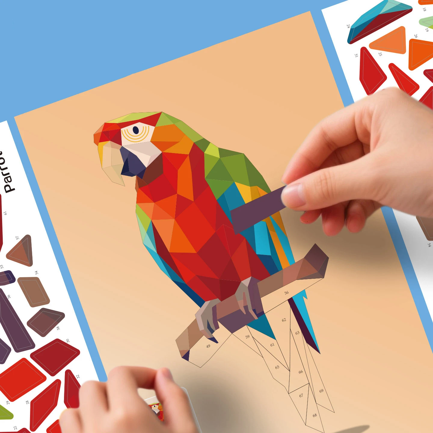 DIY Sticker Puzzle Painting Book-Educational Activity Book for&Kid,Creativity&Motor Skills Development,with Animals,Shapes