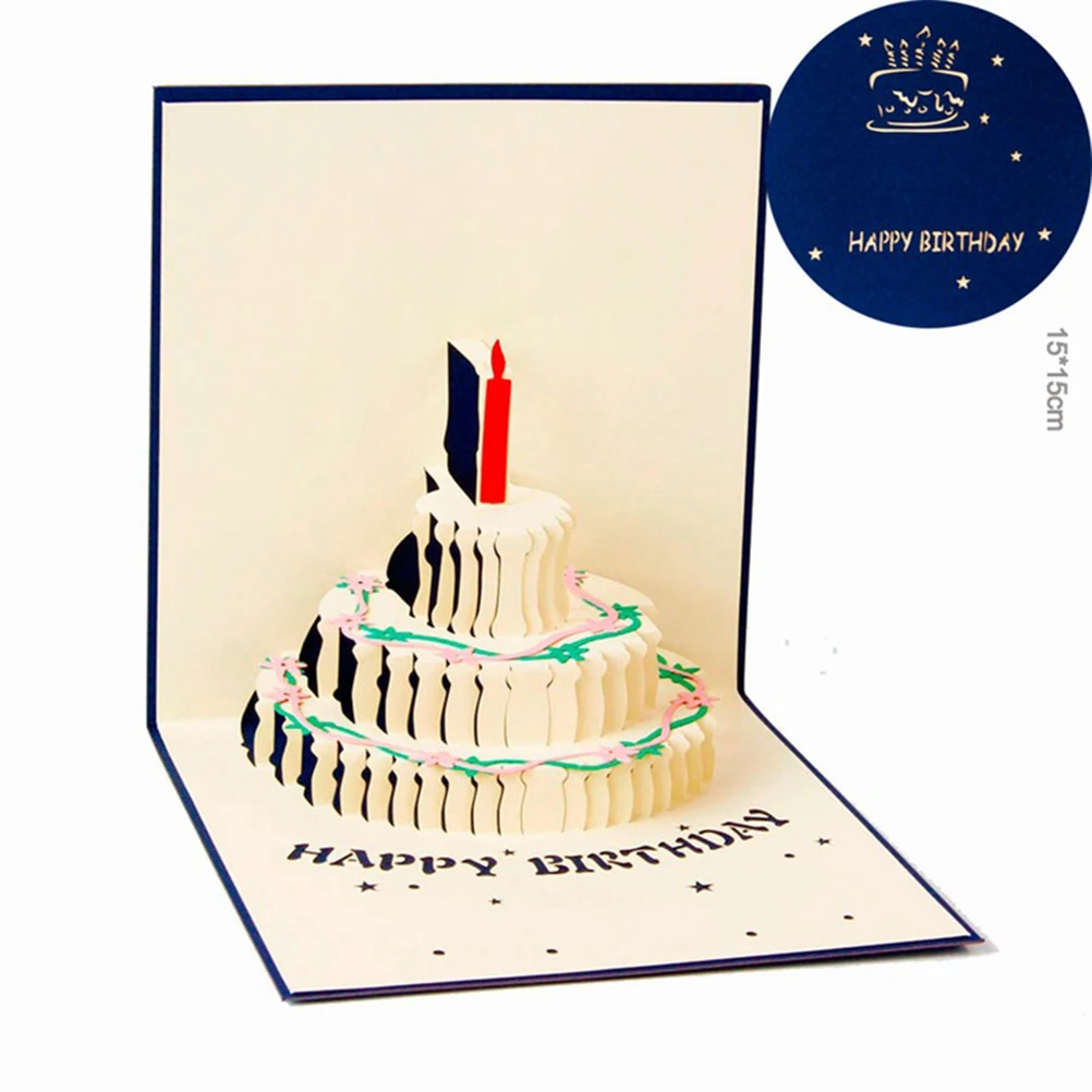 3D card birthday card cake card up greeting cards