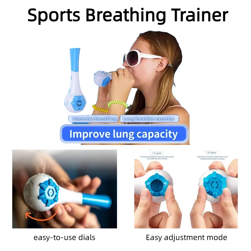 

Abdominal Breathing Trainer - Handheld Fitness Equipment for Strength & Endurance ABS Sports Training Device for Home Gym