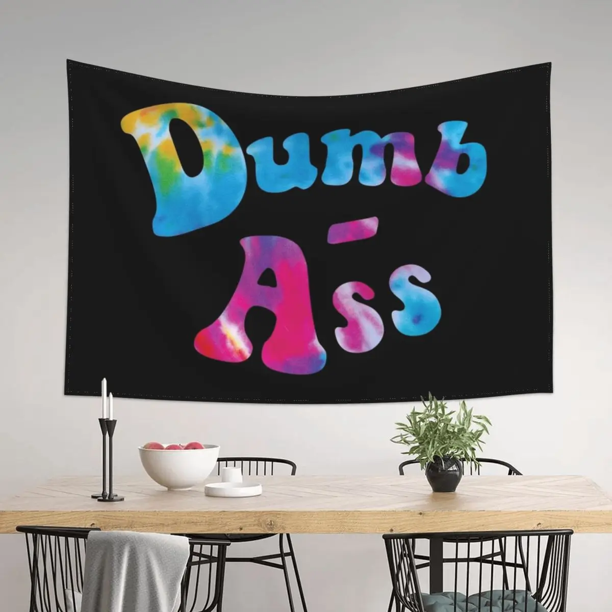 

70s Dumbass Tapestry On The Wall Funny Art Mural Decor For Room Tapestry