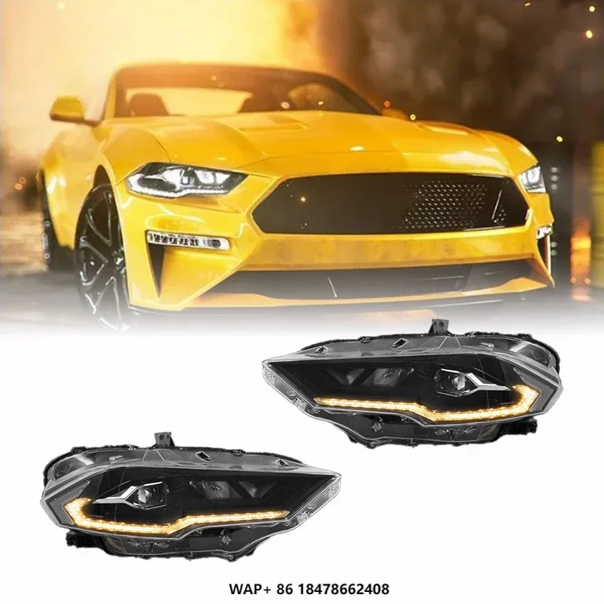 CZJF High-Quality Modified Style Car Headlight LED Headlight for ford Mustang 2018 2019 2020 2021 2022 2023