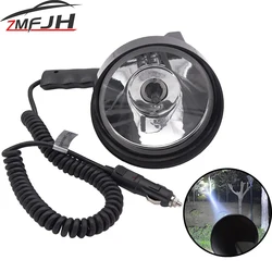 Waterproof 12V 5 Inch 35W Xenon Lamp Outdoor Searchlight Portable Spotlight Lantern Handheld hunting Lights Fishing Patrol HID
