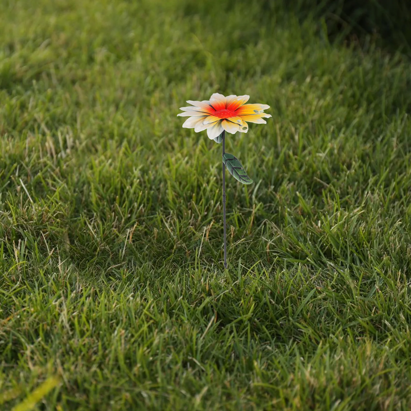 

Металлический декоративный элемент в виде подсолнуха для сада, двора, патио, газона, уличное украшение, милый цветочный декор