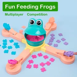 Electric Shooting Frog Eating Insects Leisure Puzzle Parent-child InteractIve Game Projection Electric Table Feed Toy Adventure