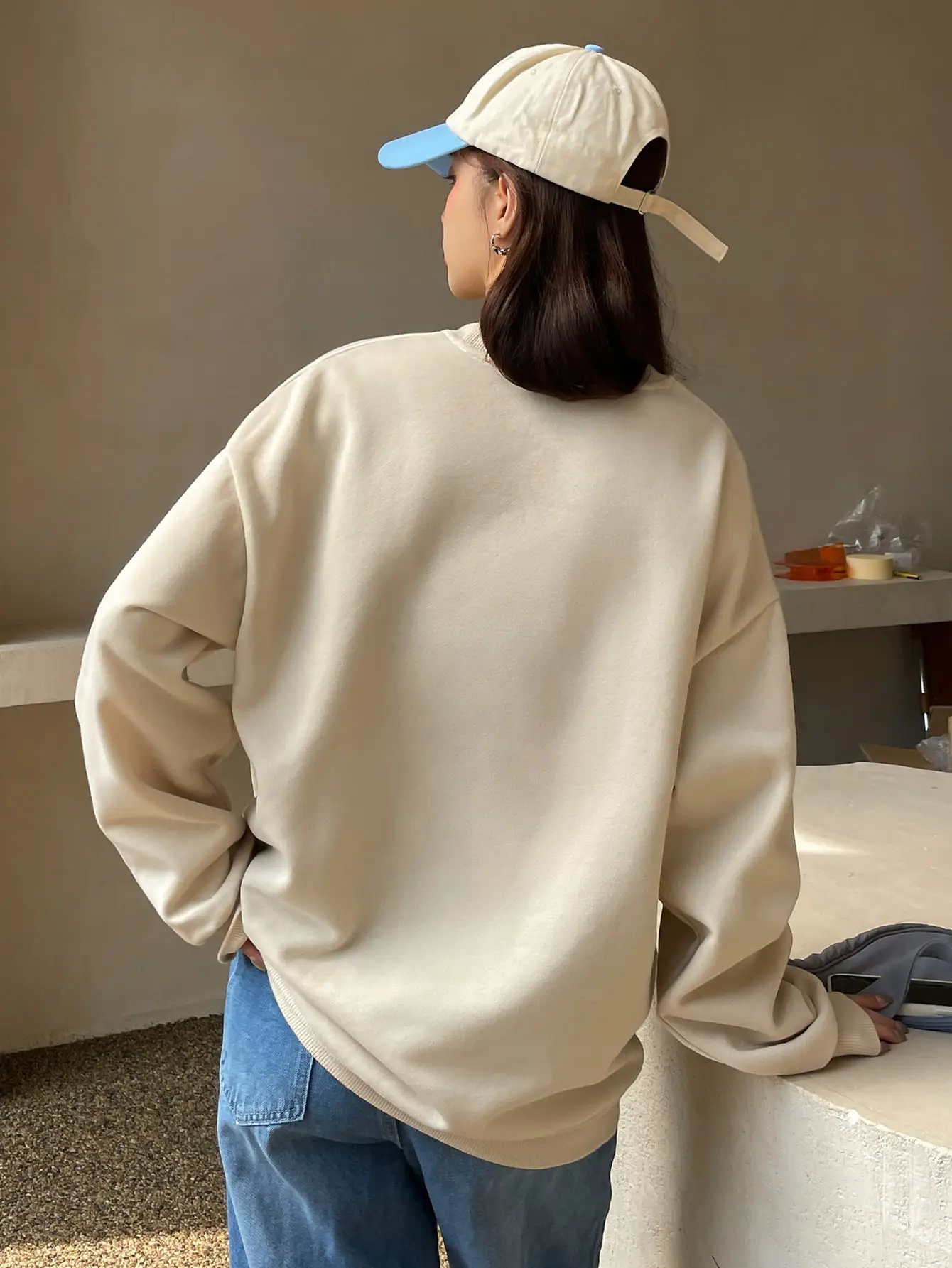 Women Sweatshirt Destiny Enrich Each Day Letter Print Hoodie Korean Casual Streetwear Crewneck Loose Pullover Female Clothes