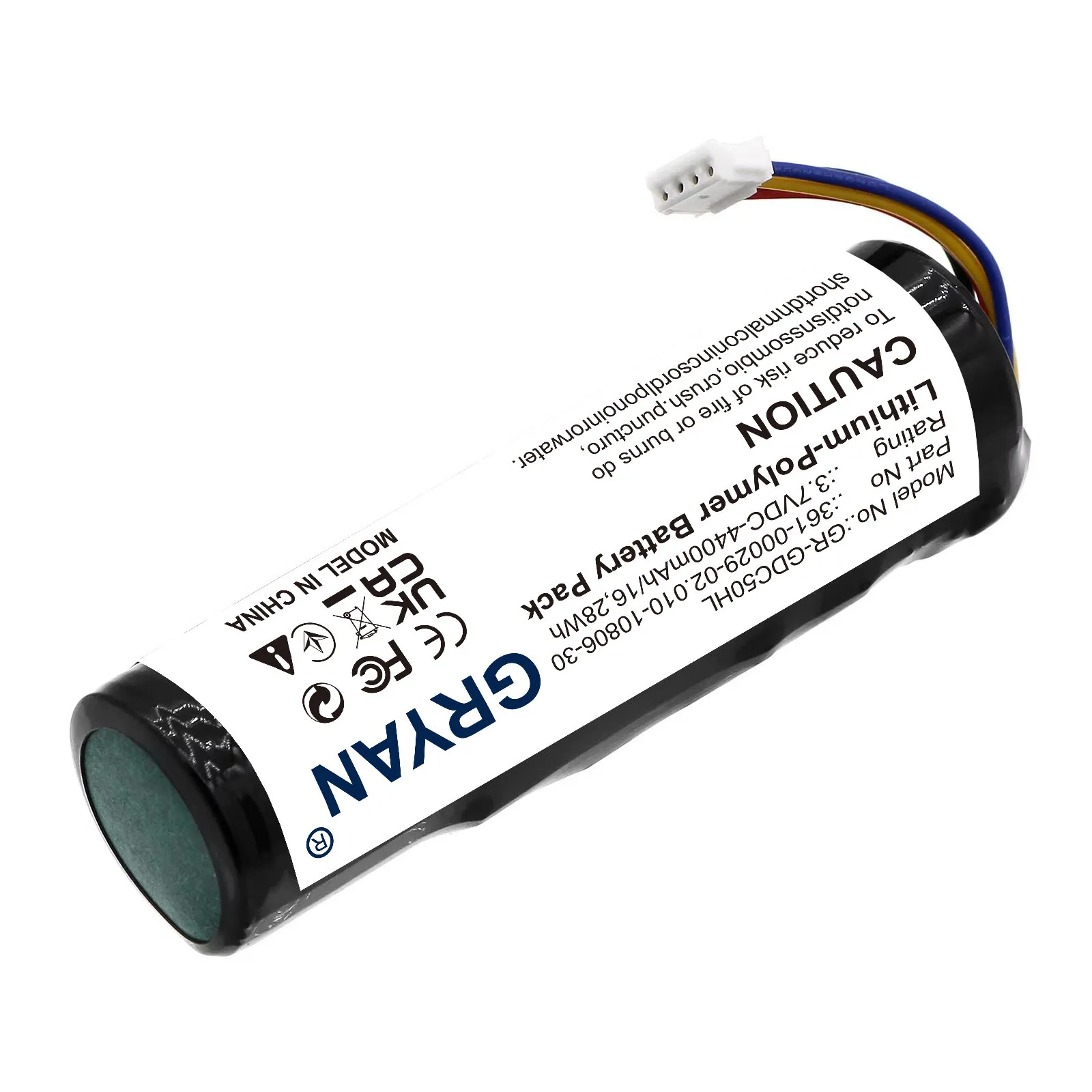 GRYAN Dog Collar 4400mAh Battery For Garmin DC50, Dog Tracking Collar For Alpha TT10 Dog Device, Alpha 100, TT10, TT 10