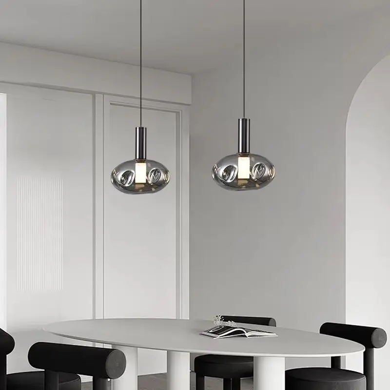 

Nordic LED coffee shop bar counter pendant light luxurious simple modern bedroom study bedside living room small pendant light