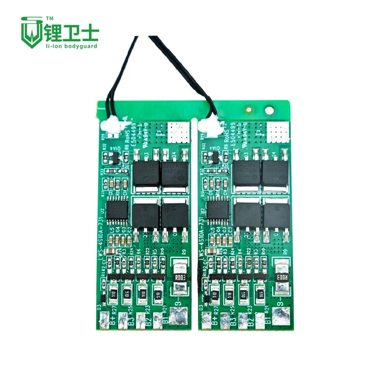 LWS High Quality 4S 10A 20A 14.8V BMS PCM With Balance and NTC for Solar Street light