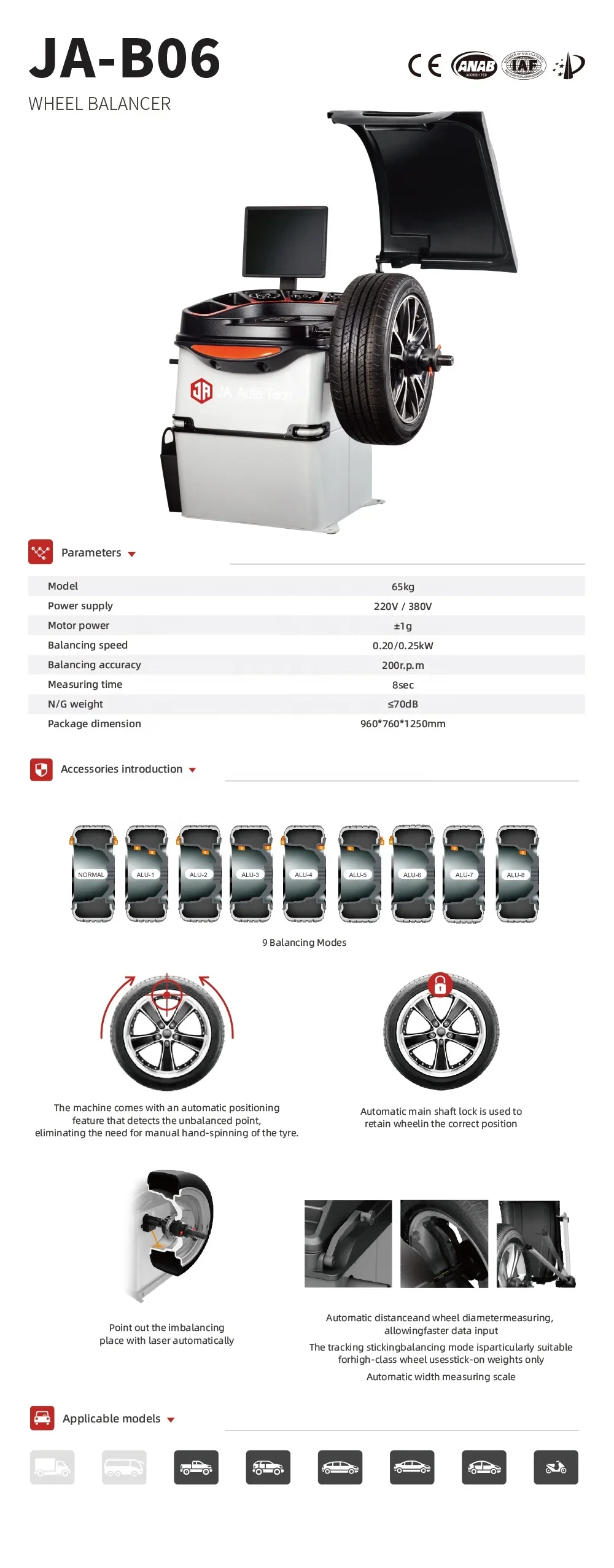 Hot Selling Low Price Tire Changer and Wheel Alignment Machine Combo Wheel Balancing Feature Included