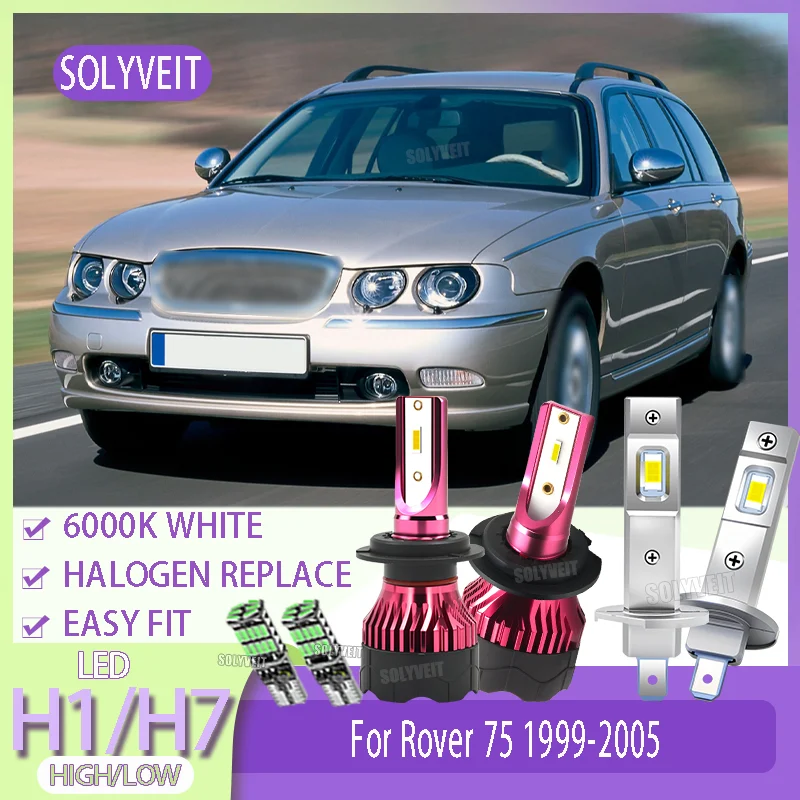 

LED H1/H7 Main Dipped Beam The Same Brilliant Light Year After Year Car Bulb For Rover 75 1999 2000 2001 2002 2003 2004 2005