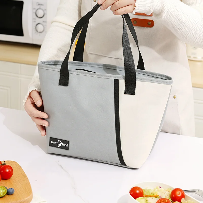 Dopamine portable bento bag Office worker with rice insulated bag thickened aluminum foil student lunch box bag