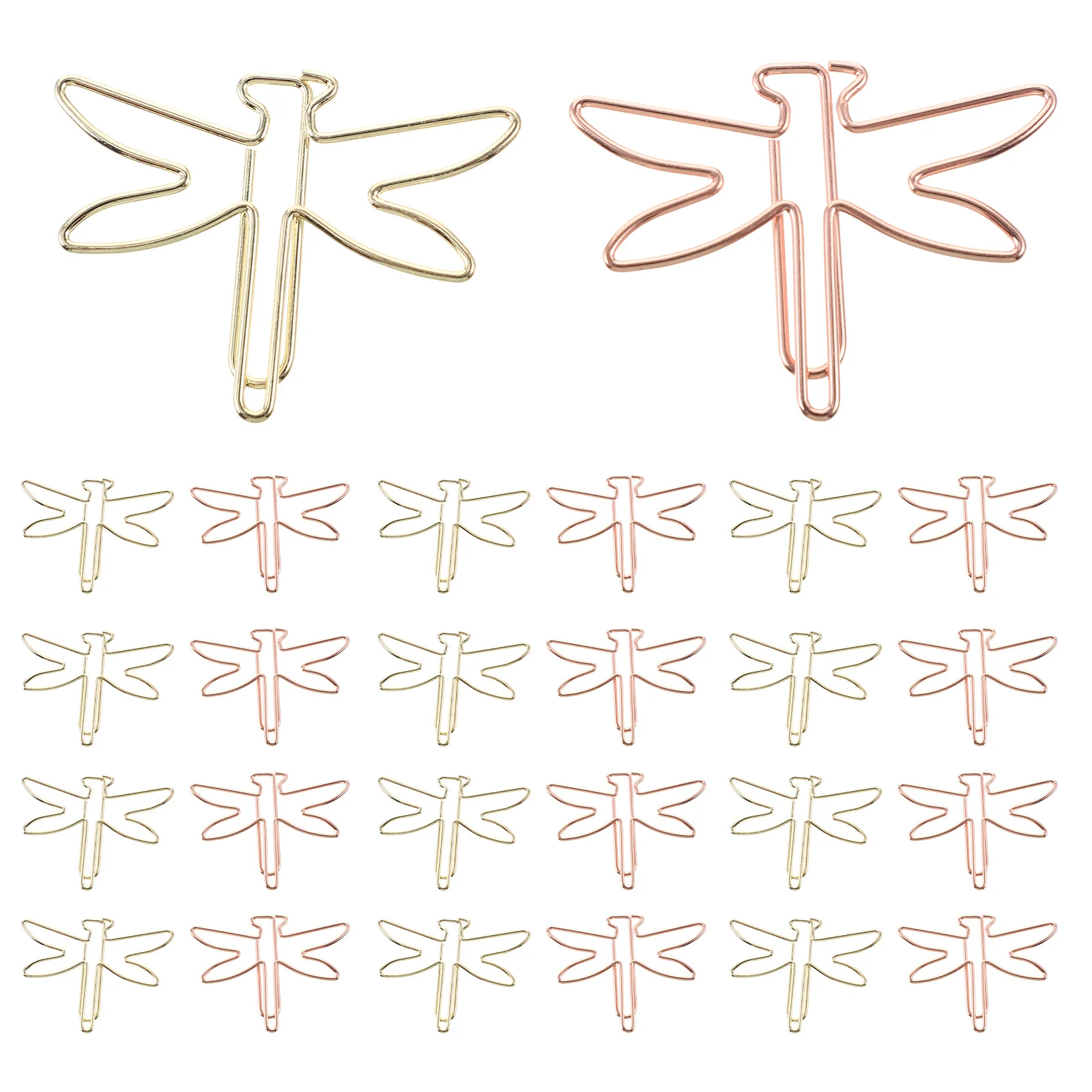 20Pcs Creative Insect Paper Clips Fine Craftsmanship Metal Small Paperclips for Office Stationery Decoration Page Marker Holders