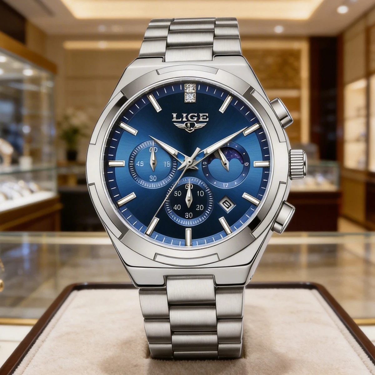 

LIGE Top Brand Luxury Watch Women Simple Ladies Analog Quartz Wrist Watches Fashion Casual Waterproof Female Clock Montre Femme