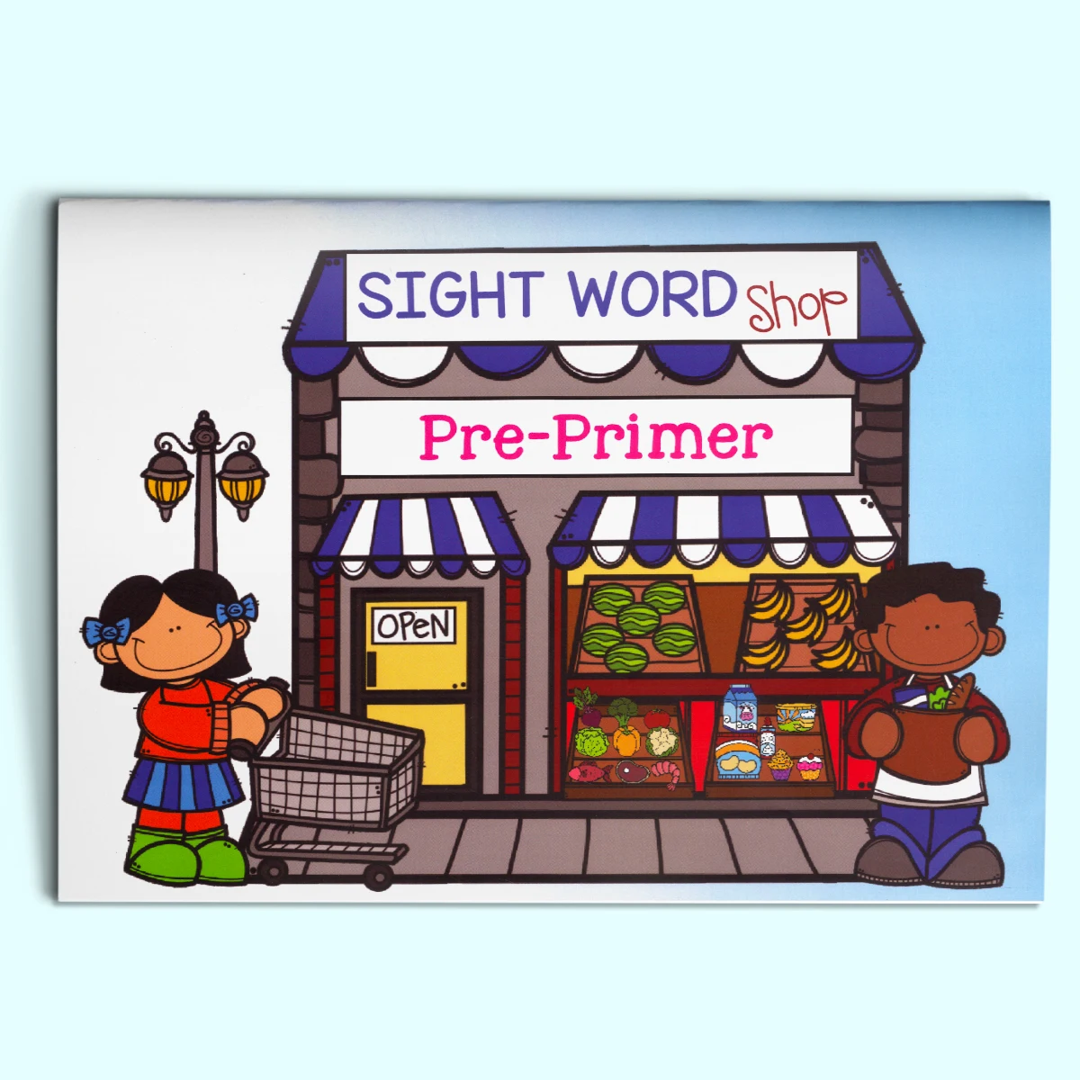 English Words Coloring Book for Kids, Cute Cartoon Patterns, Preschool Early Learning Activity Book, Fun English Learning