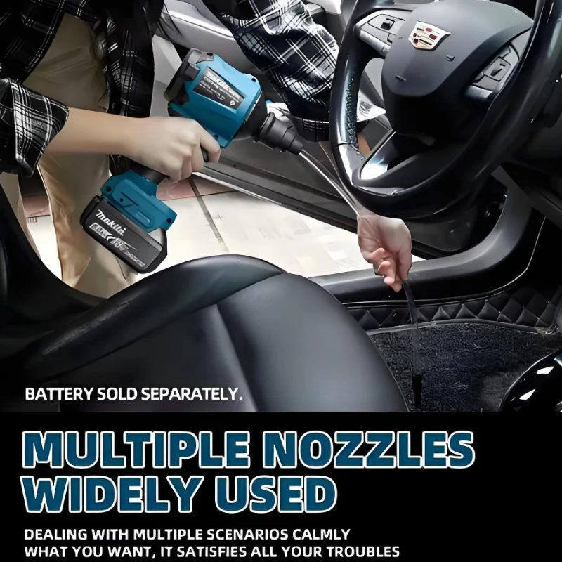 

Makita DAS180 Brushless Air Blower Cordless Air Dust Removal Gun with Nozzle 18V Multifunction Dusting Machine Inflator Tool