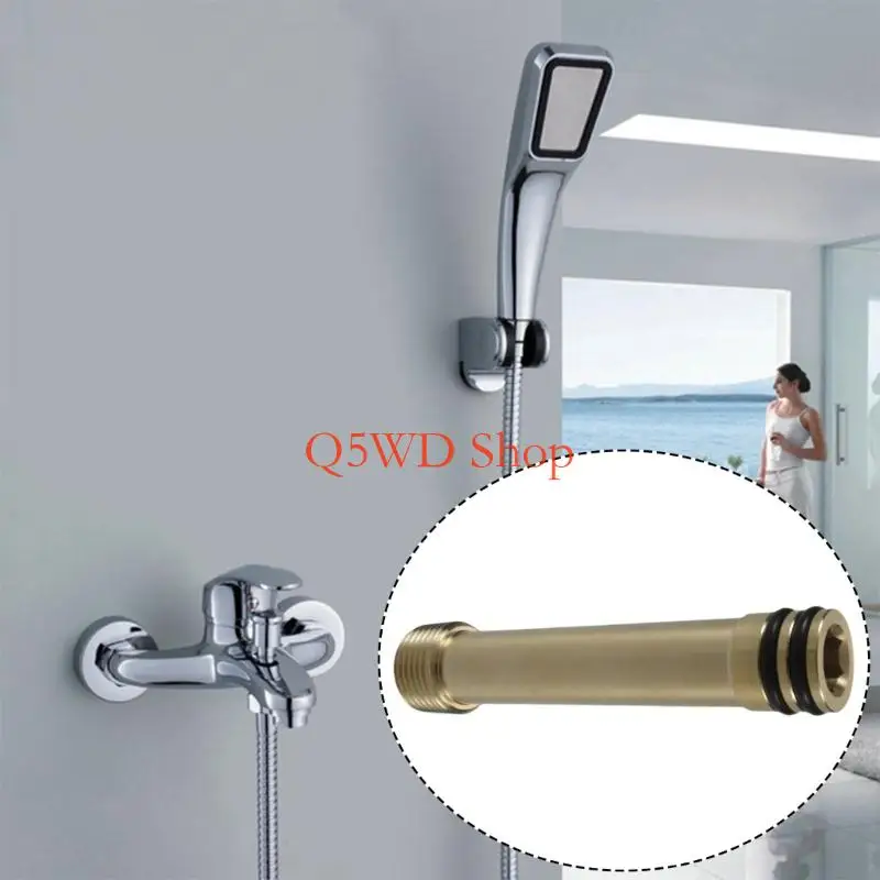 Q5WD Rusts Proof Metal Shower Connector Heavy Duty Metal Shower Adapter Designs for Enhances Durability In Wet Environment