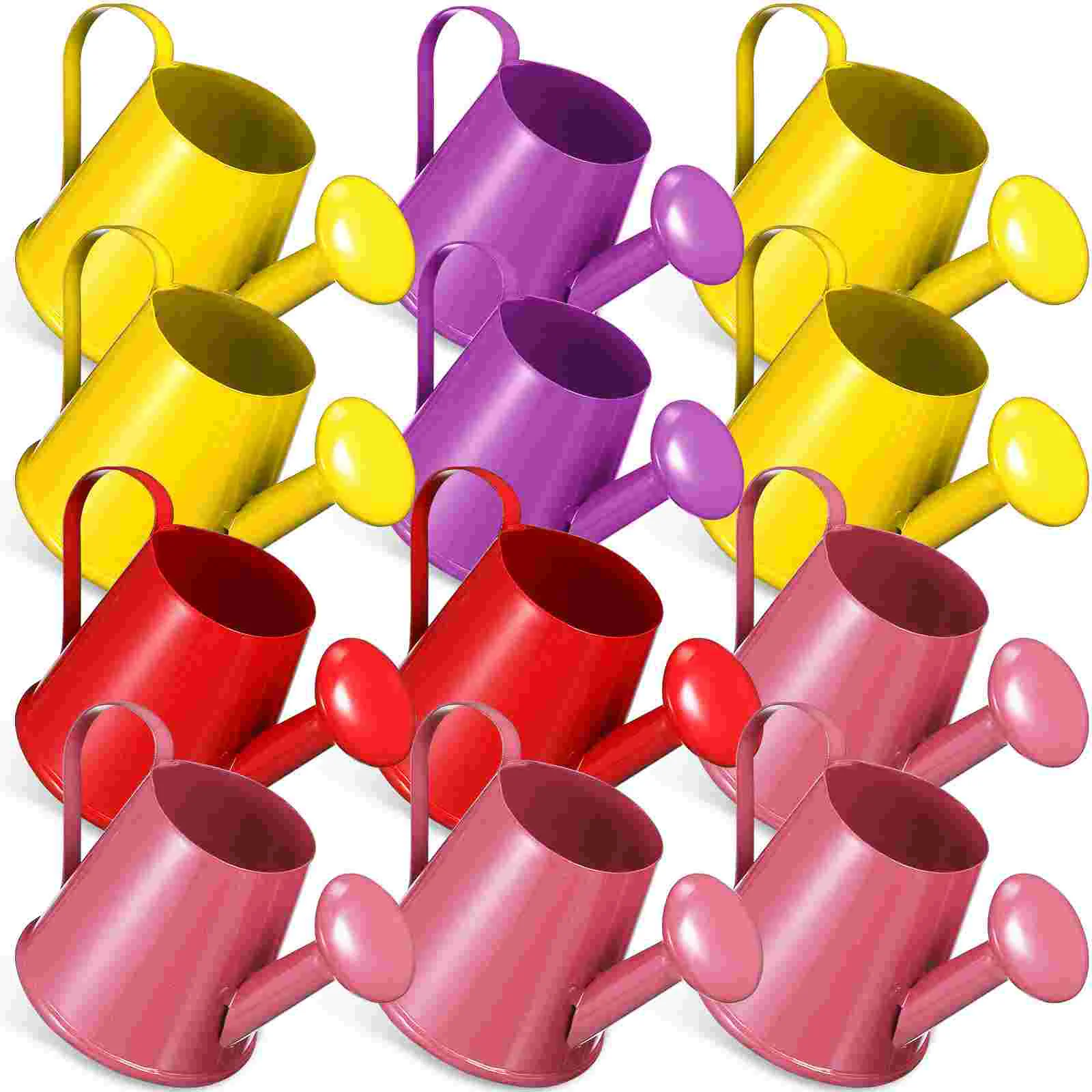 

12 Pcs Mini Super Small Pouring Sprinkler Pool Toys Water Watering Can Indoor Metal Bath Props