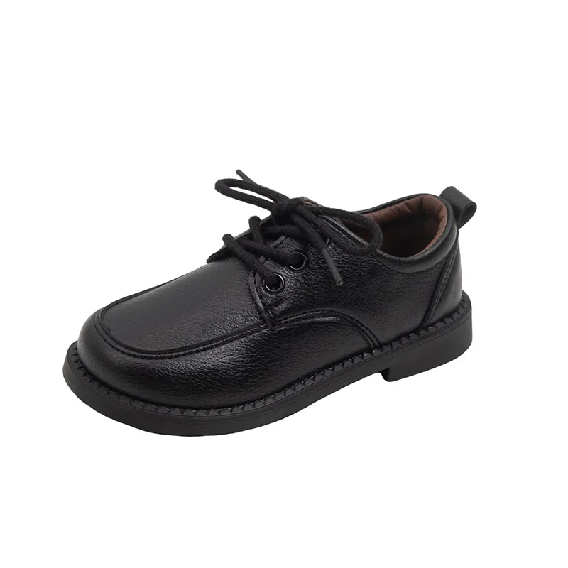 JGSHOWKITO Frühling Herbst Kinder Lederschuhe Neue Schwarze Jungen Schuluniform Flache Schuhe Lässige Mode Kinder Formelle Anzugschuhe – Detail 16