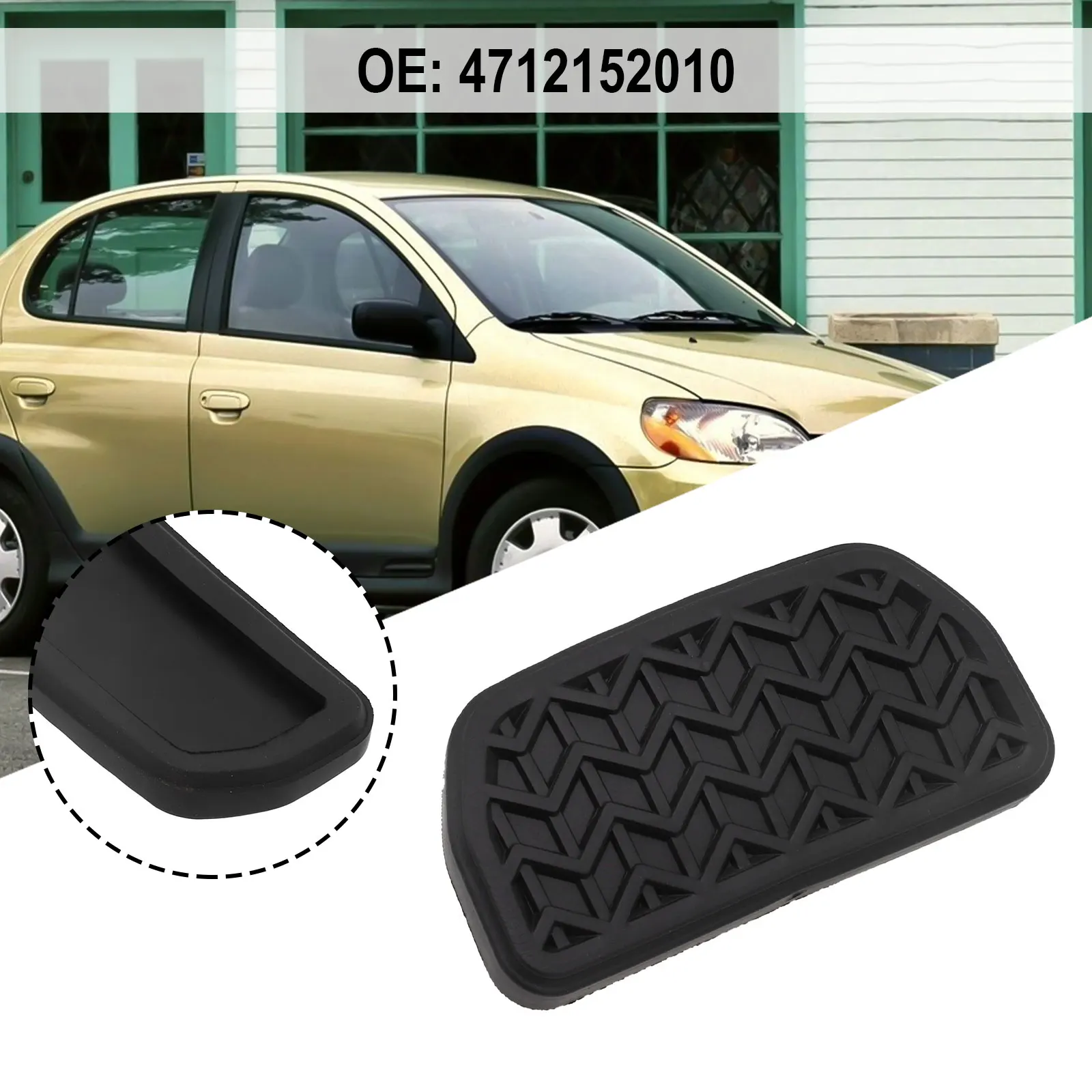 Brake Pedal Pad Replacement Wear-resistant Anti-corrosion For Echo 2000-2005 For Toyota Pedal Pad Rubber Rubber Pad New