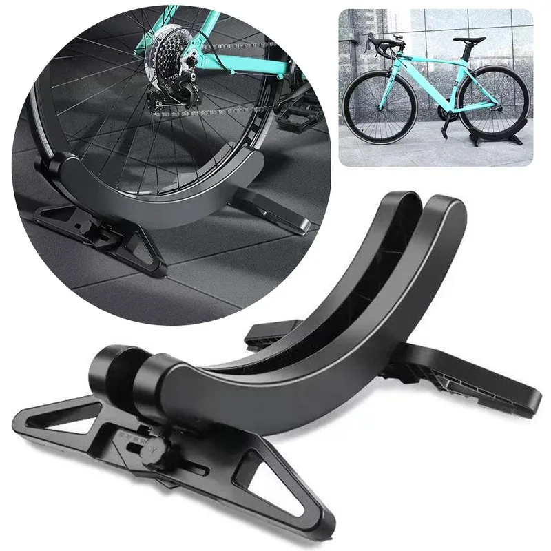 

Bike Floor Kickstand Adjustable Wheelie Bike Display Shelf Anti-Slip Bike Shelf Bracket Cycling Accessories