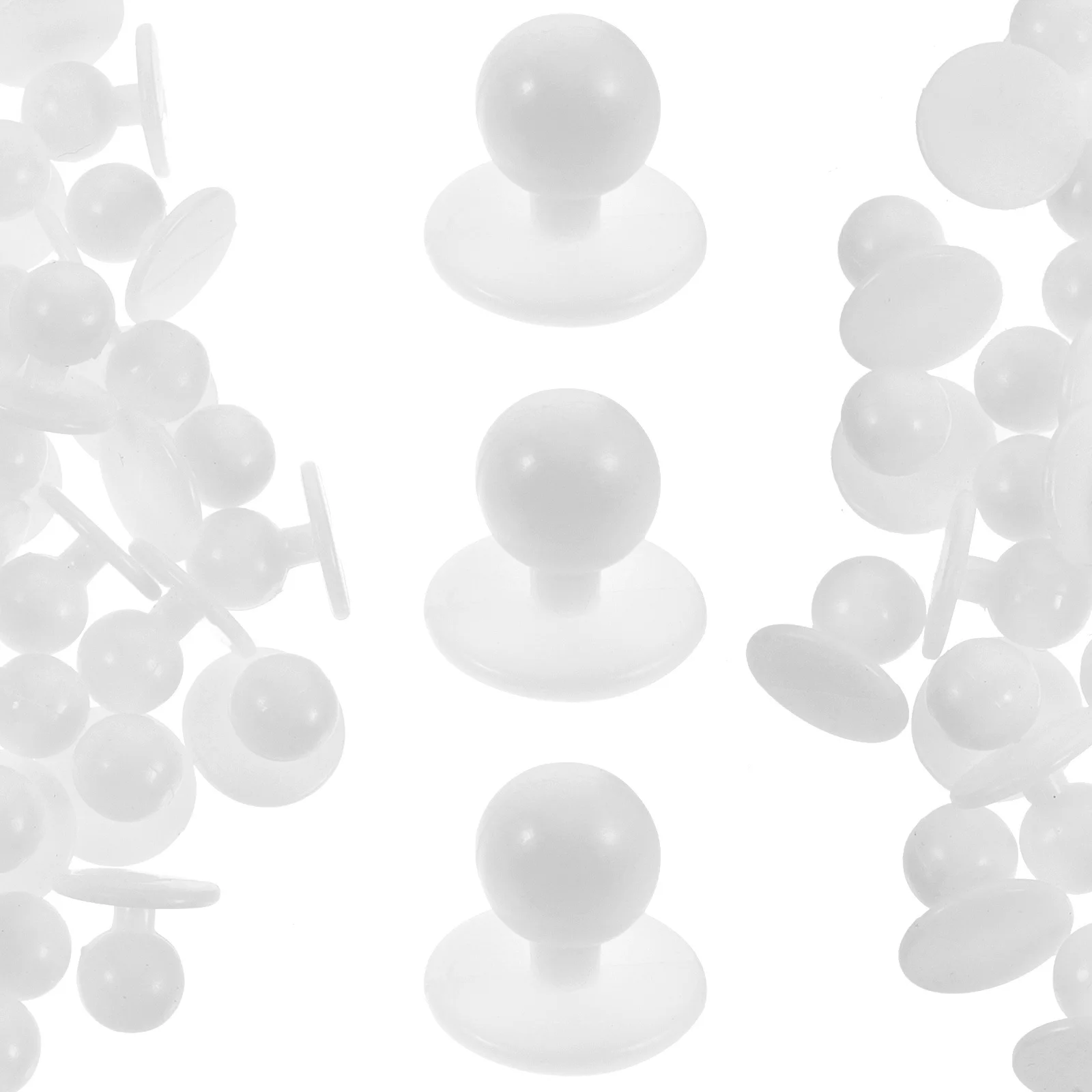 100Pcs DIY Sewing Buttons Durable Plastic Chef Clothes Replacement Practical Handmade Buttons for Chef Coat Suit Clothing