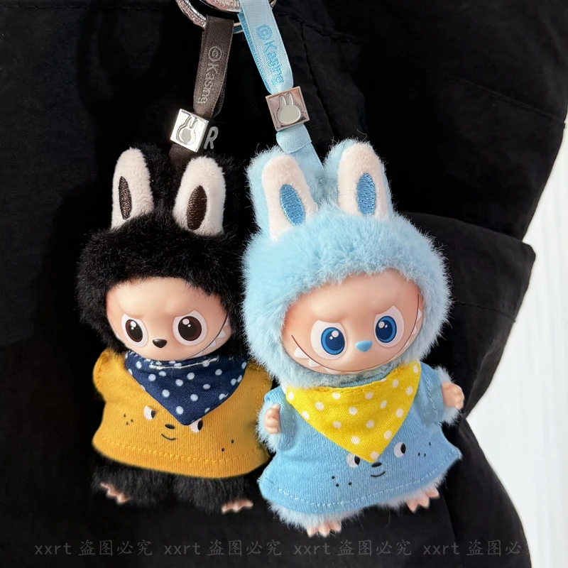 第4世代 ミニラブブ ピンフォーラブシリーズ：ビニールドール用おもしろ顔付きビブ＆トップセット、遊び心のある着せ替え服のみ