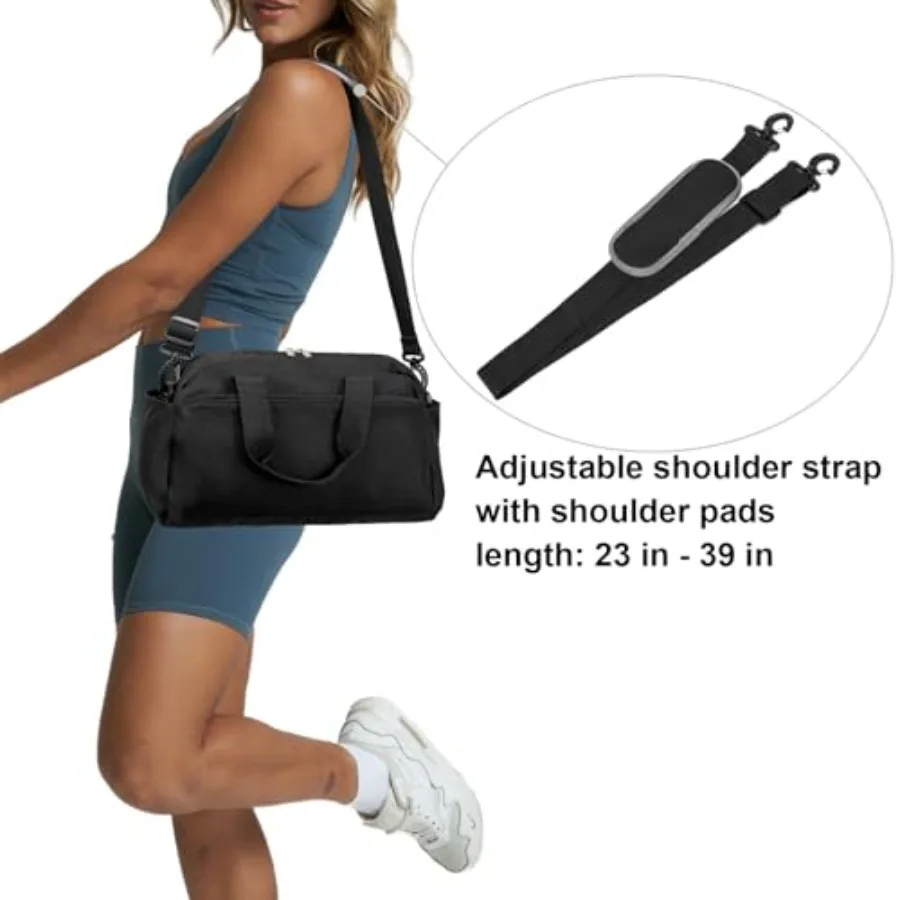14 inch Small Gym Bag for Women and Men, Mini Duffel Bag for Travel Sports Lightweight Carry On Bag - Image 6