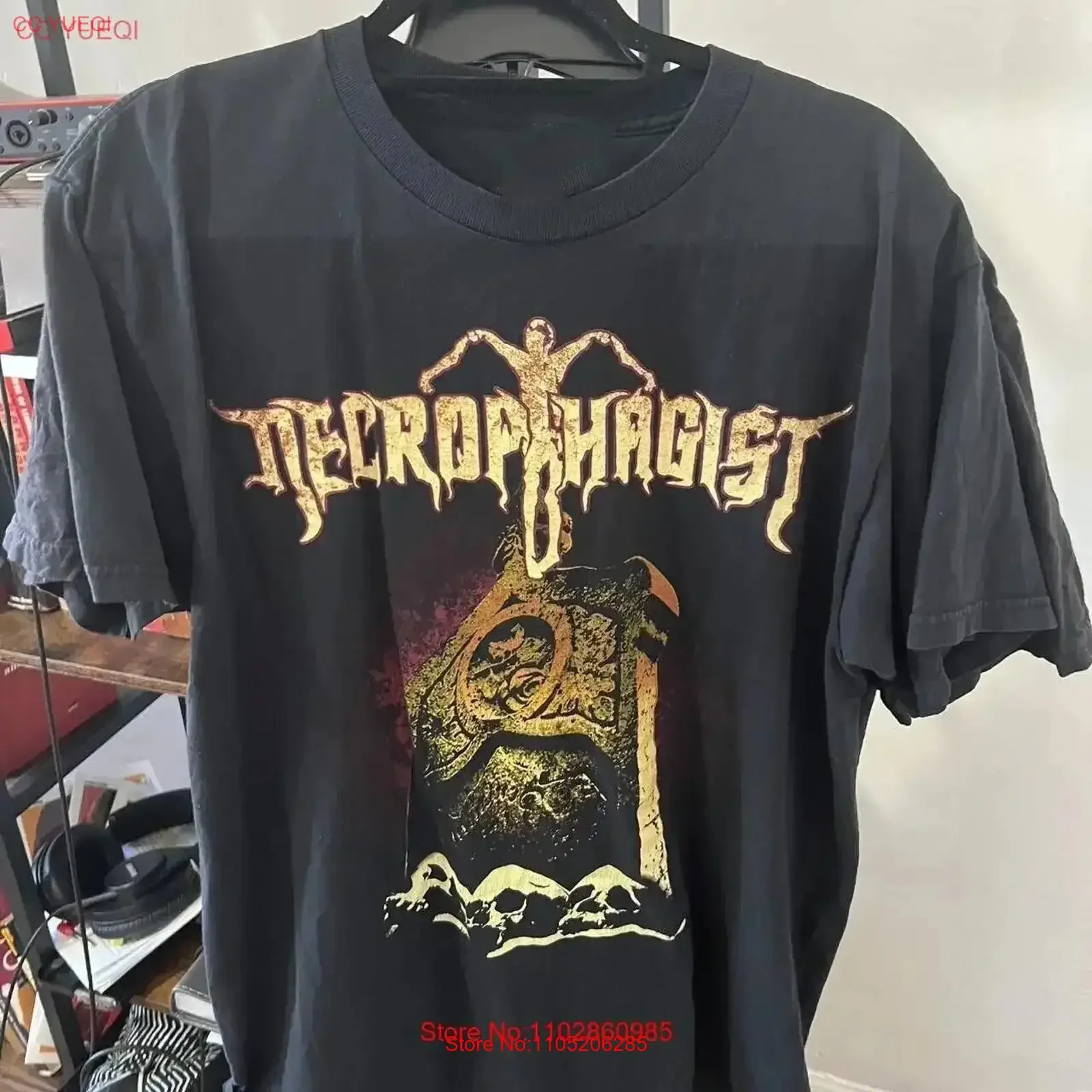 Nueva banda de Necrophagist para Fans S 5XL camiseta G153 vintage ropa de calle lavada ligeramente transpirable estirada cómoda vintage