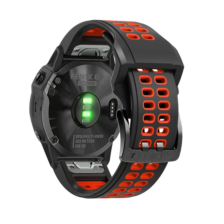 26 22MM cinturino in Silicone per Garmin Fenix 7X 7 6 6X Pro 5 5X Plus 3HR 935 Smartwatch QuickFit Easyfit Wristband Bracelet