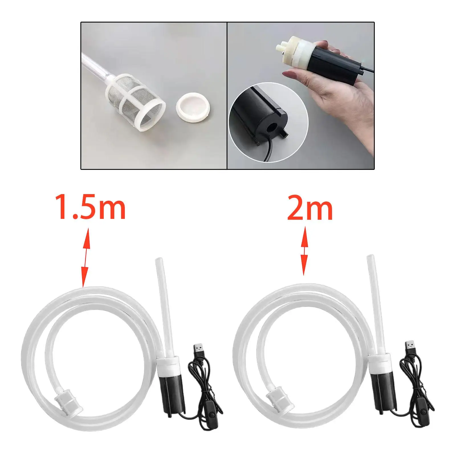 Bomba de succión autocebante, manguera de tubo, bomba de sifón, manguera de tubo, bomba de vino eléctrica