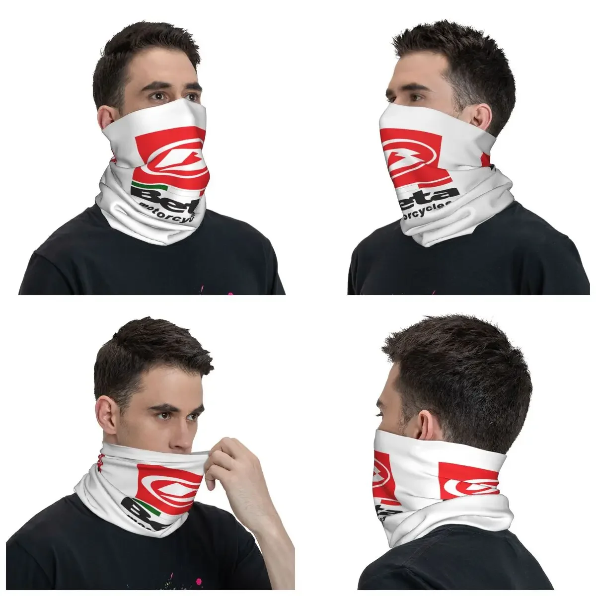 Beta Racing Bandana Neck Cover Printed Motorcycle Balaclavas Wrap Scarf Multi-use Cycling Riding Unisex Adult Winter