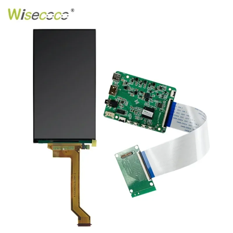 Wisecoco New 5.5 Inch 2K LCD Screen 1440*2560 Display MIPI 45 PINS Driver Control Board Horizontal IPS TOP055R1SC01