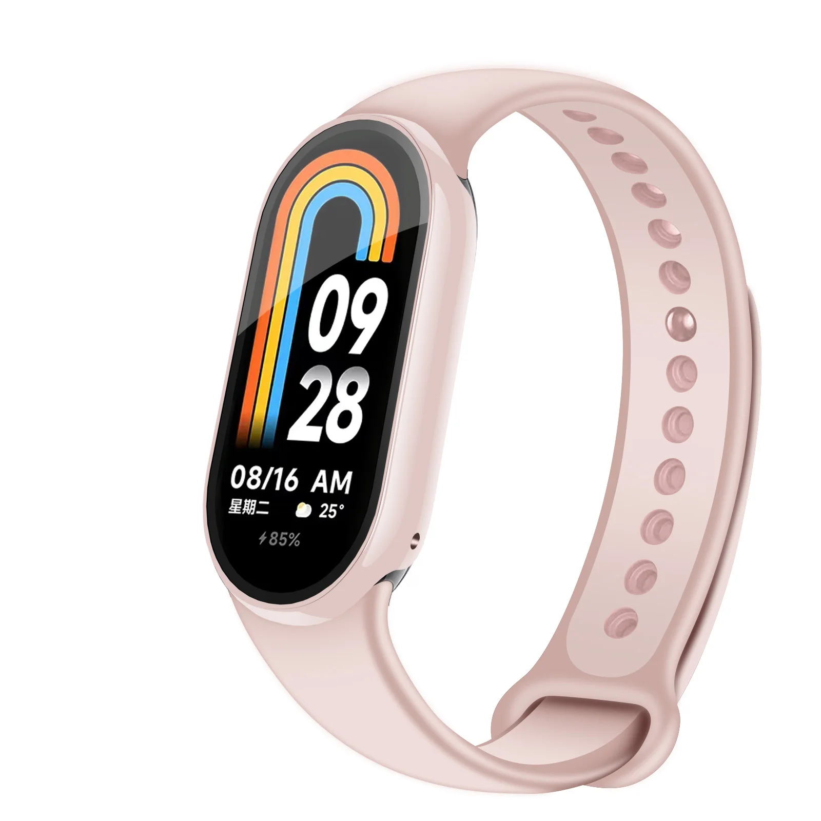 Screen Protector For Xiaomi Mi Band 8 Cover Shockproof Full Hard PC Case+Tempered Glass For Xiaomi Mi Band8 Miband 8 Accessories