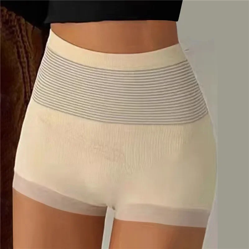 Culotte saillante taille haute pour femme, sous-vêtement respirant, amincissant, sans couture