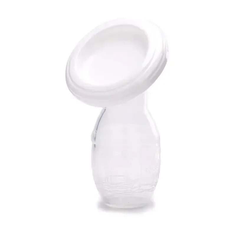 1Pcs Maternal Milk Collector Food Grade Silicone Manual Breast Silicone Pumps Breast Milk Savers Pink/White/Yellow/Blue C115