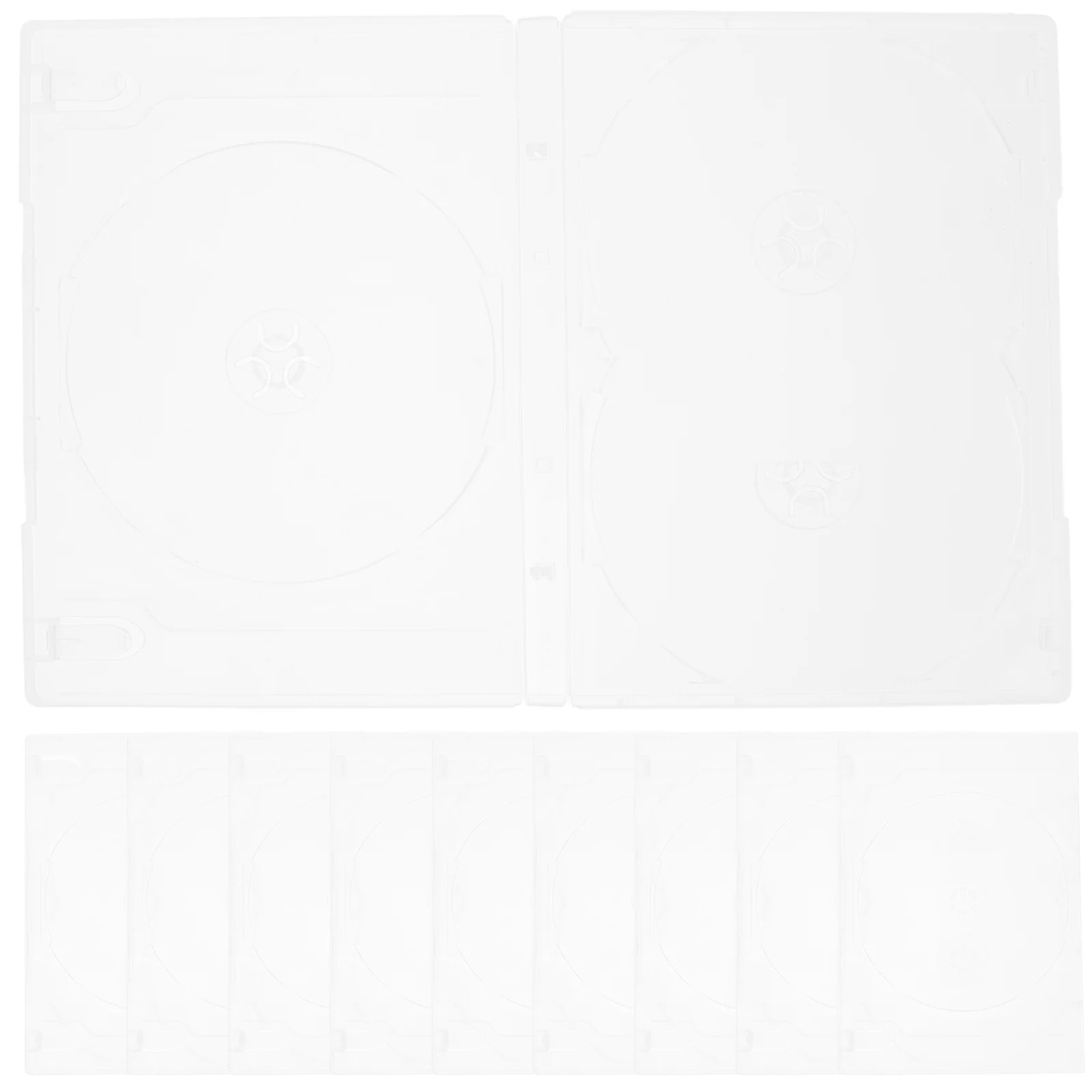 

10Pcs Portable Cd Cases Disc Storage Organizer High Grade Material Compact Dvd Holder Scratch Resistant