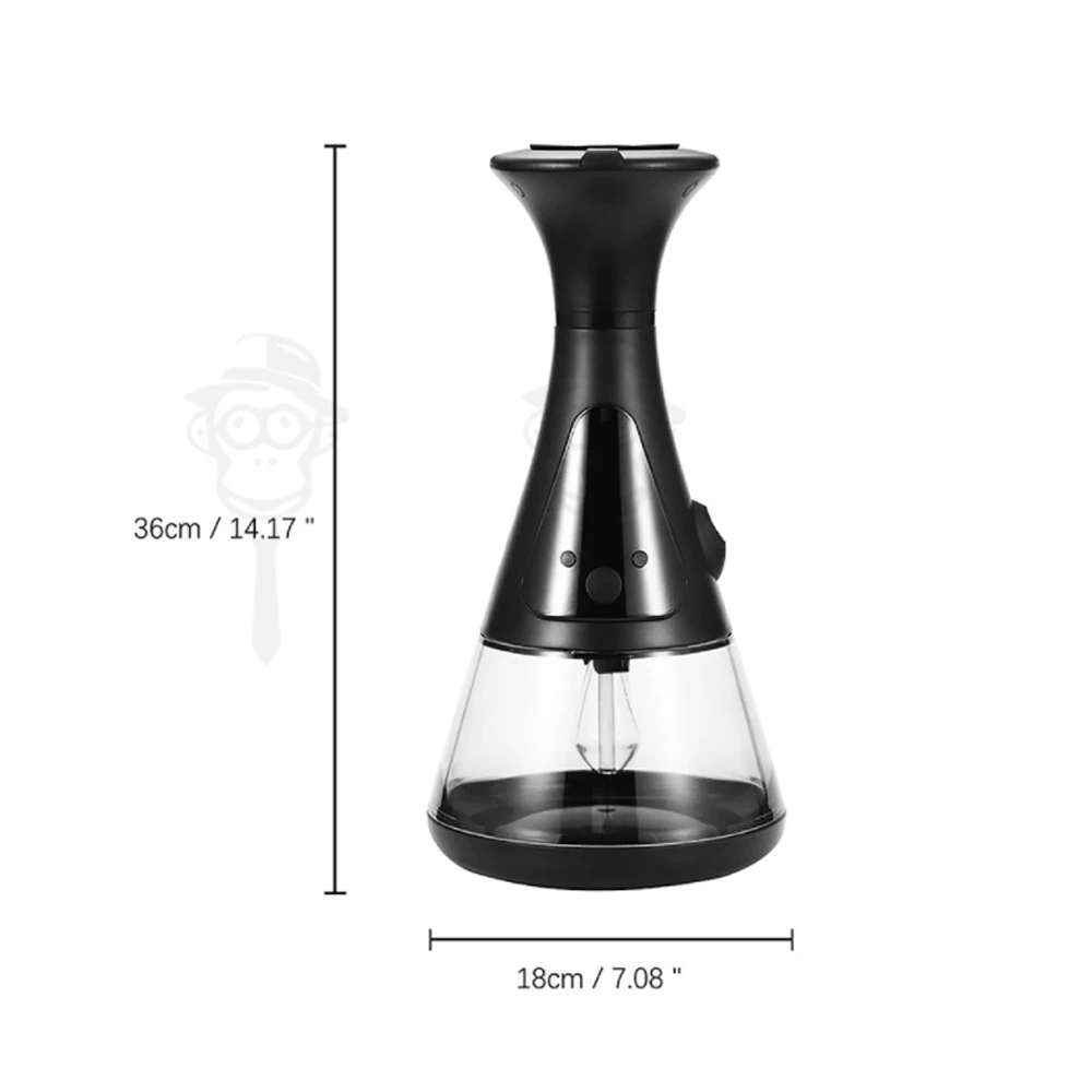 Integrated Smart Electronic Hookah Shisha Cigarette Smokers Set With On-Screen Display Type-C Charging Port