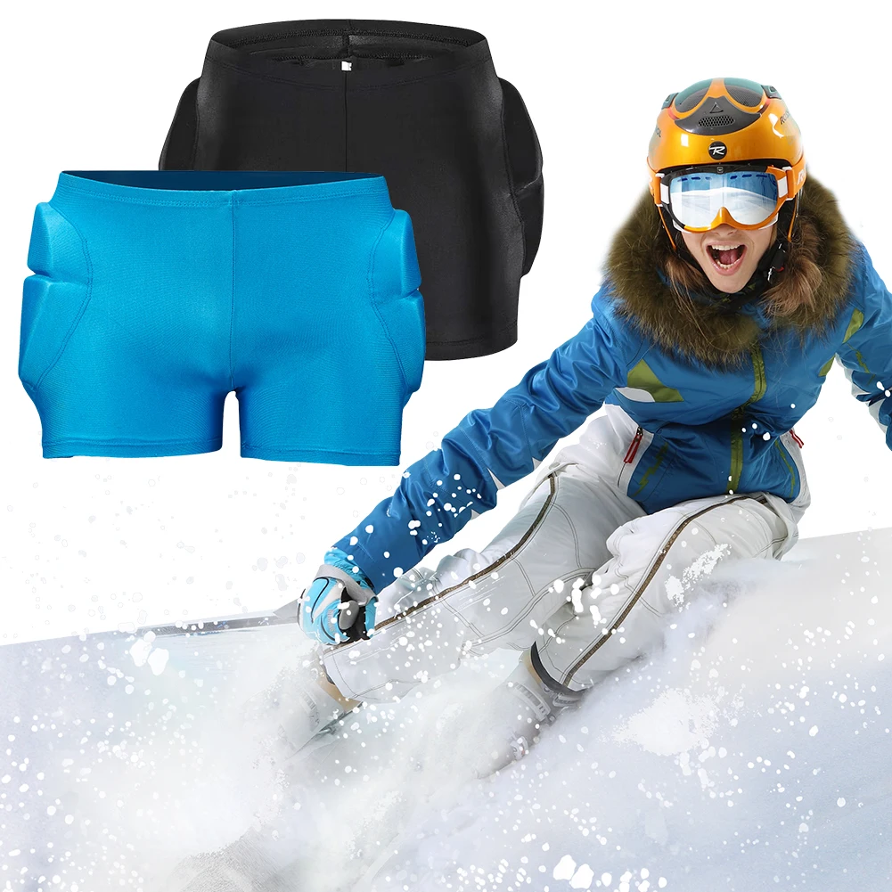 Pantalones cortos acolchados para deportes al aire libre, absorción de golpes, equipo de esquí para coxis para niños, pantalones deportivos transpirables para cadera y trasero, Protector de patín para ciclismo e invierno