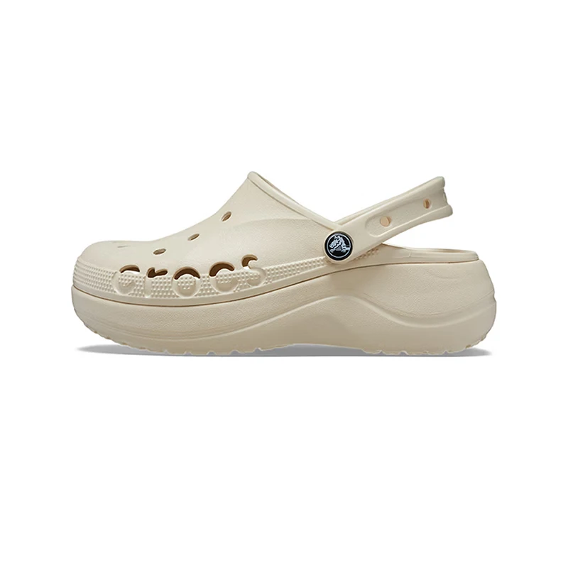 Crocs Classic Mega Crush Clog Women's Winter White Casual Clogs  Premium Durable Perforated Non-Slip 4.1cm 208186-11S