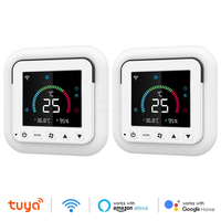 Smart Thermostat Tuya WiFi AC Air Conditioner IR Temperature Humidity Infrared USB Power LCD Control Touch Screen Google Home